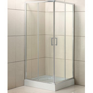 Душевое ограждение BelBagno 95x95 см UNO-195-A-2-95-C-Cr, хром/прозрачное фото 