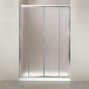 Душевая дверь BelBagno 170 см UNO-195-BF-2-170-P-Cr, хром/матовое фото 