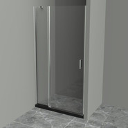 Душевая дверь BelBagno 110 см UNO-B-12-40+70-C-Cr, хром/прозрачное фото 