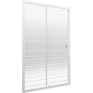 Душевая дверь Тритон Слайд 120 см, белый/узор фото 