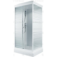 Душевая кабина Triton Квадро 100x80 см, белый/узор фото 