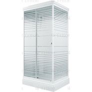 Душевая кабина Triton Квадро 100x80 см, белый/узор фото 2