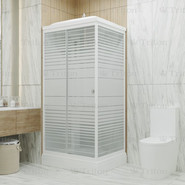 Душевая кабина Triton Квадро 100x80 см, белый/узор фото 4