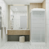 Душевая кабина Triton Квадро 100x80 см, белый/узор фото 5