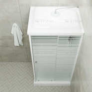 Душевая кабина Triton Квадро 100x80 см, белый/узор фото 6