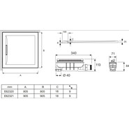 Акриловый поддон Jacob Delafon Flight Pure 90x90 см E62321-F-00 с антискользящим покрытием и сифоном фото 5