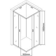 Душевое ограждение Aquanet SE-900S 90х90 см 270063, хром/прозрачное фото 3