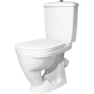 Унитаз-компакт Оскольская керамика Радуга тарельчатый Стандарт с полипропиленовой крышкой 41901130032 фото 