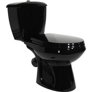 Унитаз-компакт Оскольская керамика Элисса Стандарт черный с полипропиленовой крышкой 43374130202, Цвет производителя: чёрный фото 2