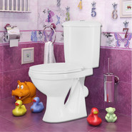 Унитаз-компакт Оскольская керамика Суперкомпакт Стандарт (косой выпуск) с полипропиленовой крышкой 44901130022, Цвет производителя: белый фото 5