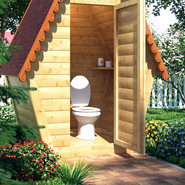 Унитаз приставной Оскольская керамика Дачный Стандарт с полипропиленовой крышкой 46901100002 фото 5