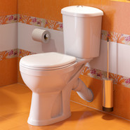 Унитаз-компакт Оскольская керамика Дора Стандарт горизонтальный выпуск с полипропиленовой крышкой 47301130402, Цвет производителя: белый фото 4