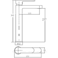 Смеситель для раковины Aquanet Passion AF300-11С 216758 фото 3