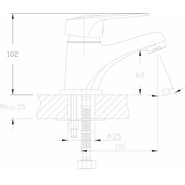 Смеситель для раковины Haiba HB1037 фото 2