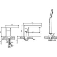 Смеситель для ванны Haiba HB80615 фото 2