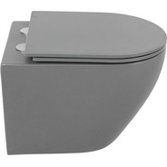 Унитаз подвесной безободковый BelBagno Colorato BB062CHR-GR, серый матовый, Цвет производителя: серый матовый фото 3