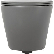 Унитаз подвесной безободковый BelBagno Colorato BB062CHR-GR, серый матовый, Цвет производителя: серый матовый фото 4