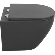 Унитаз подвесной безободковый BelBagno Colorato BB062CHR-MB, чёрный матовый, Цвет производителя: чёрный матовый фото 5