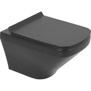 Унитаз подвесной безободковый BelBagno Sela BB3201CHR-MB, чёрный матовый, Цвет производителя: чёрный матовый фото 