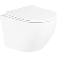 Унитаз подвесной безободковый BelBagno Uno BB3105CHR/SC с тонкой крышкой микролифт фото 