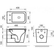 Унитаз подвесной безободковый BelBagno Ardente-R BB520CHR фото 6