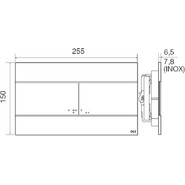 Кнопка смыва Oli Slim (механическая) 659041, белый фото 2
