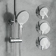 Душевая стойка Gappo G2403-8, белый/хром фото 3