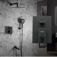 Душевая система для ванны Gappo G7117-6, черный фото 