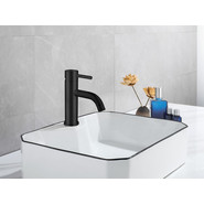 Смеситель для раковины Abber Wasser Kreis AF8110B, чёрный матовый, Цвет производителя: чёрный матовый фото 2