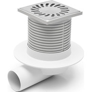 Трап Azario Sun 10 см AZ-411 L (горизонтальный слив) фото 