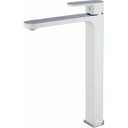 Смеситель для раковины высокий Gappo G1083-82, белый/хром фото 