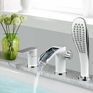 Смеситель для ванны Gappo G1148-8, белый/хром фото 2