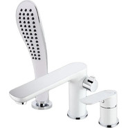 Смеситель для ванны Gappo Noar G1148, белый/хром фото 