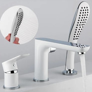 Смеситель для ванны Gappo Noar G1148, белый/хром фото 3