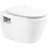 Унитаз подвесной безободковый BelBagno Loto BB070CHR/SC с тонкой крышкой микролифт фото 