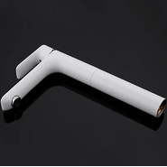 Смеситель для раковины высокий Gappo Noar G1048-2, белый/хром фото 4