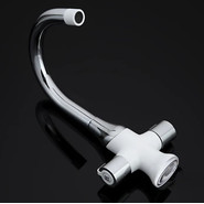 Смеситель для раковины Gappo Stella G1049, белый/хром фото 4