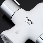 Смеситель для раковины Gappo Stella G1049, белый/хром фото 5