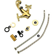 Смеситель для раковины Gappo G1089-6, золото фото 6