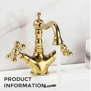 Смеситель для раковины Gappo G1389-4, бронза фото 2