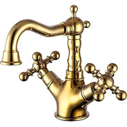 Смеситель для раковины Gappo G1389-6, золото фото 