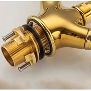 Смеситель для раковины Gappo G1389-6, золото фото 5