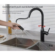 Смеситель для кухни Gappo G4398-46, черный фото 4