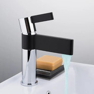 Смеситель для раковины Gappo Atlantic G1081, черный/хром фото 3