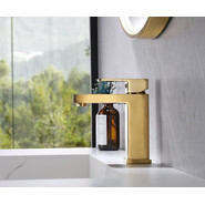 Смеситель для раковины Abber Daheim AF8210G, золото матовое, Цвет производителя: золото матовое фото 2