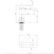 Смеситель для раковины Abber Weiss Insel AF8010B, черный матовый, Цвет производителя: чёрный матовый фото 3