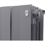 Радиатор Royal Thermo Piano Forte 350 Silver Satin 1120х380 мм (14 секций) фото 3