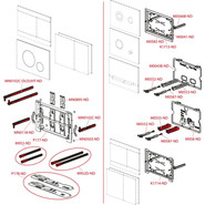 Кнопка смыва Alcaplast Flat FUN-BRASS, нержавеющая сталь, цвет латунь фото 2
