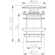 Донный клапан BelBagno BB-SC-CRM фото 2
