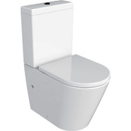 Унитаз-компакт безободковый Azario Luana AZ-8593 с крышкой микролифт фото 